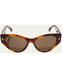 Fendi - Tortoiseshell Acetate Cat-eye Sunglasses - Lyst