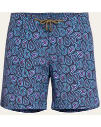 Charvet x Thorsun - Large Paisley Swim Shorts - Lyst