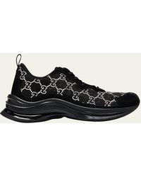Gucci - GG Crystal Mesh Runner Sneakers - Lyst