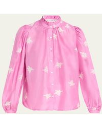 Alix Of Bohemia - Annabel Silk Jasmine Print Blouse - Lyst