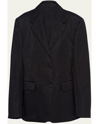 Prada - Re-nylon Single-breasted Jacket With Mini Pouch - Lyst