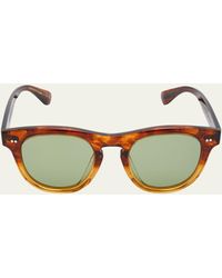 Oliver Peoples - Rorke Round Acetate & Crystal Sunglasses - Lyst