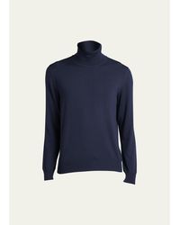 Kiton - Wool Knit Turtleneck Sweater - Lyst