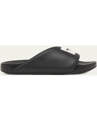 Givenchy - Logo Label Slide Sandals - Lyst