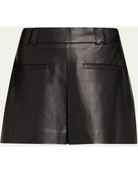 Veronica Beard - Pavaline Vegan Leather Mini Skirt - Lyst