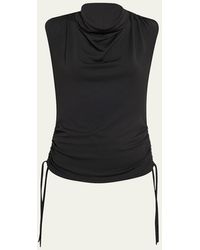 Proenza Schouler - Elna Sleeveless Ruched Crepe Top - Lyst