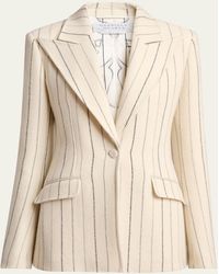 Gabriela Hearst - Leiva Pinstripe Wool Cashmere Blazer - Lyst