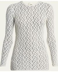 Isabel Marant - Gaelle Floral Stretch Lace Top - Lyst