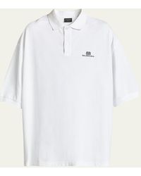 Balenciaga - Oversized Polo Shirt - Lyst