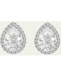 Bhansali - One Collection Mini Pear-shape Earrings With Diamond Halo - Lyst