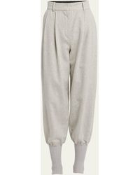 Loro Piana - Carmy Balloon Cashmere Trousers With Modern Cuffs - Lyst