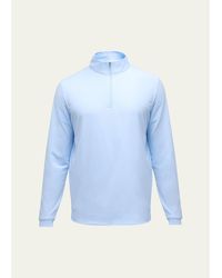 Peter Millar - Perth Micro-Stripe Half-Zip Sweater - Lyst