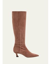 Stuart Weitzman - 50Mm Vinnie Suede Knee-High Boots - Lyst