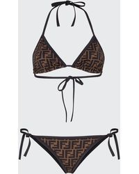 Fendi - Reversible Logo Two-piece Bikini Set - Lyst