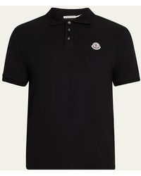 Moncler - Chest-Logo Pique Polo Shirt - Lyst