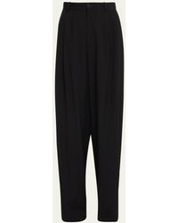 The Row - Rufos Pleated Wide-leg Wool Trousers - Lyst