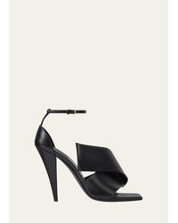 Givenchy - Twisted Ribbon Leather Sandals - Lyst
