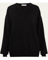 The Row - Derignon V-neck Cashmere Sweater - Lyst