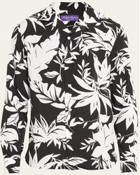 Ralph Lauren Purple Label - Maxwell Art Deco Floral Camp Shirt - Lyst