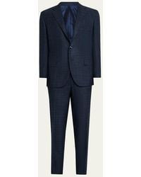 Kiton - Cashmere, Wool And Silk Plaid Two-Piece Suit - Lyst