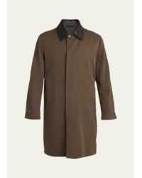 Brioni - Reversible Cotton And Silk Car Coat - Lyst