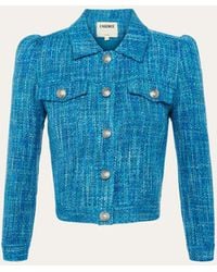 L'Agence - Kasey Tweed Jacket - Lyst