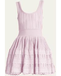 Alaïa - Crinoline Mini Dress - Lyst