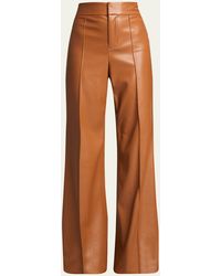 Alice + Olivia - Dylan High-waist Faux-leather Pants - Lyst