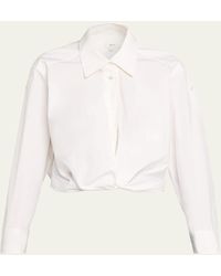 A.L.C. - Leo Twist-Front Cotton Lawn Top - Lyst