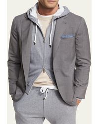 Brunello Cucinelli - Three-button Travel Blazer - Lyst