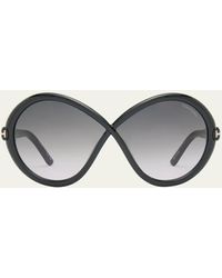 Tom Ford - Jada Acetate Butterfly Sunglasses - Lyst