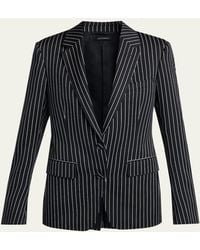 Tom Ford - Pinstripe Wool Single-Breasted Blazer Jacket - Lyst