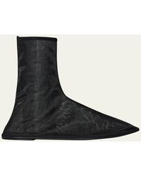 The Row - Mesh Sock Ankle Boots - Lyst