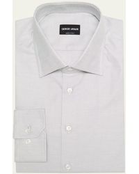 Giorgio Armani - Micro-dot Cotton Dress Shirt - Lyst