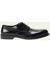 Loewe - Bobine Leather Derby Shoes - Lyst