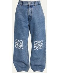 Loewe - Anagram Cropped Jeans - Lyst