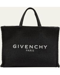 Givenchy - G-tote Large Shopping Bag In Raffia - Lyst