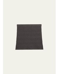 Helmut Lang - Cable-Knit Mini Skirt - Lyst