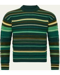 JW Anderson - Wool Multi-Stripe Crewneck Sweater - Lyst