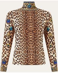 CAMILLA - Jersey Turtleneck Top - Lyst
