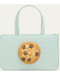 Puppets and Puppets - Small Cookie Croc-embossed Top-handle Bag - Lyst