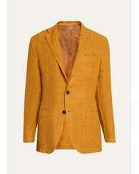 Kiton - Exclusive Deconstructed Linen Blazer - Lyst