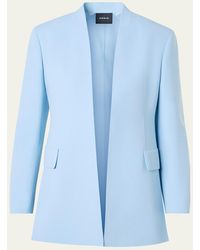 Akris - Alvar Front Slits Open Blazer Jacket - Lyst