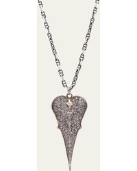 Armenta - Diamond Heart Pendant Necklace - Lyst