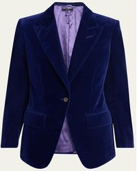 Tom Ford - Single-Breasted Velvet Blazer - Lyst
