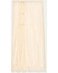 LoveShackFancy - Calder Silk-Blend Maxi Slip Skirt - Lyst