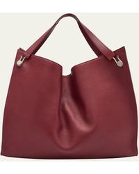 The Row - Alexia Tote Bag In Saddle Leather - Lyst