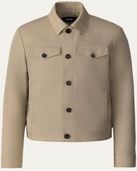 Mackage - Nash-Co Twill Trucker Jacket - Lyst