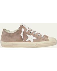 Golden Goose - V-star 2 Washed Suede Low-top Sneakers - Lyst