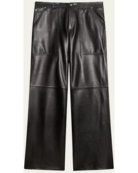 Helmut Lang - Leather Utlity Pants - Lyst